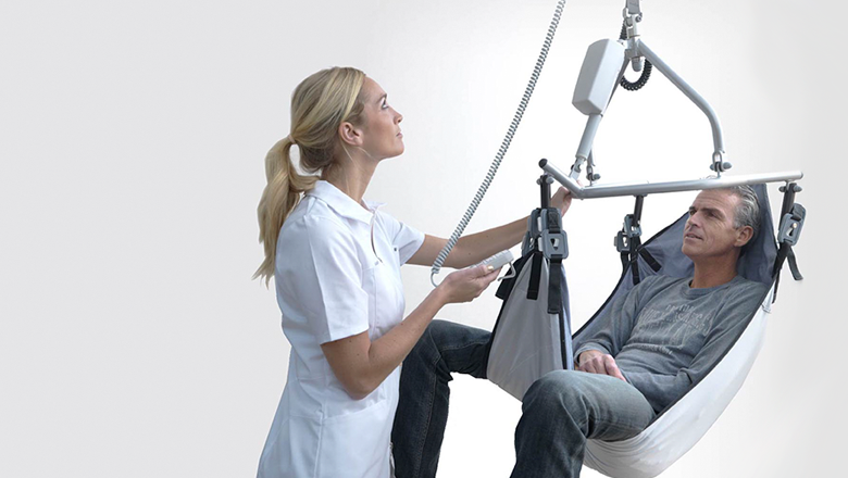PLS lift- en railsysteem voor patienten met Sentech sensoren