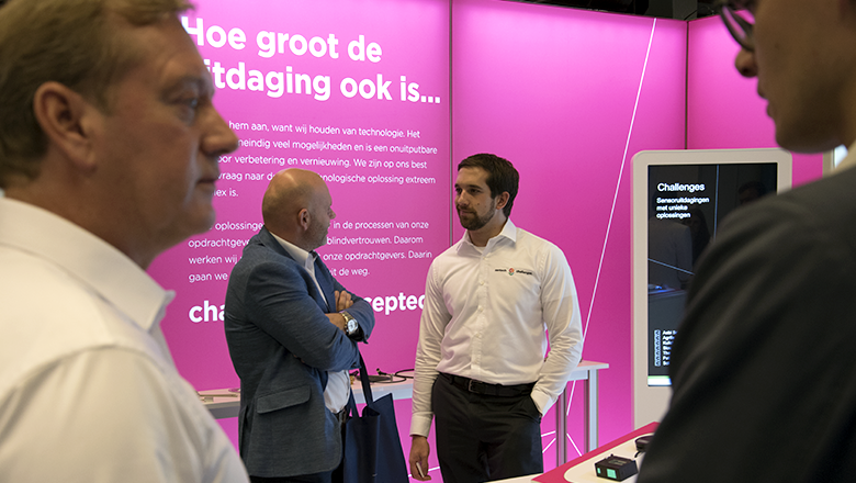 Sean Ram in gesprek op de Precisiebeurs 2017