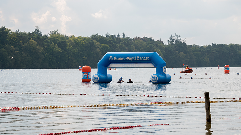 Finish of Swim to Fight Cancer IJzeren Man Vught