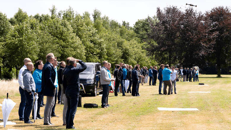 Customer Day 2018 (supply chain integration) drone flying