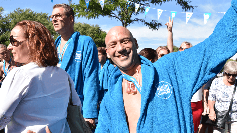 Team Sentech bij Swim to Fight Cancer 2019